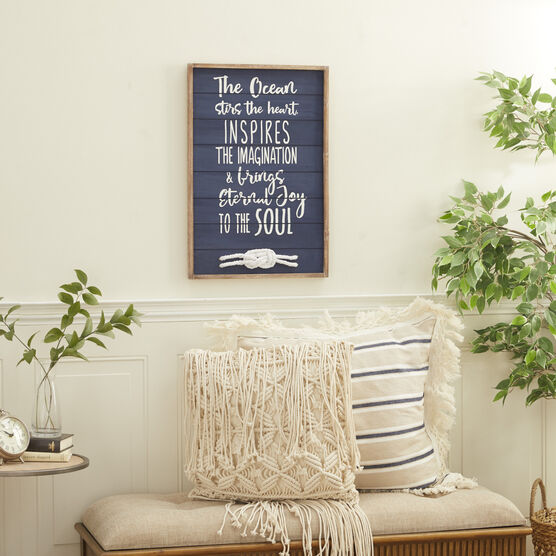 Blue Wood Farmhouse Wall Decor, , alternate image number null