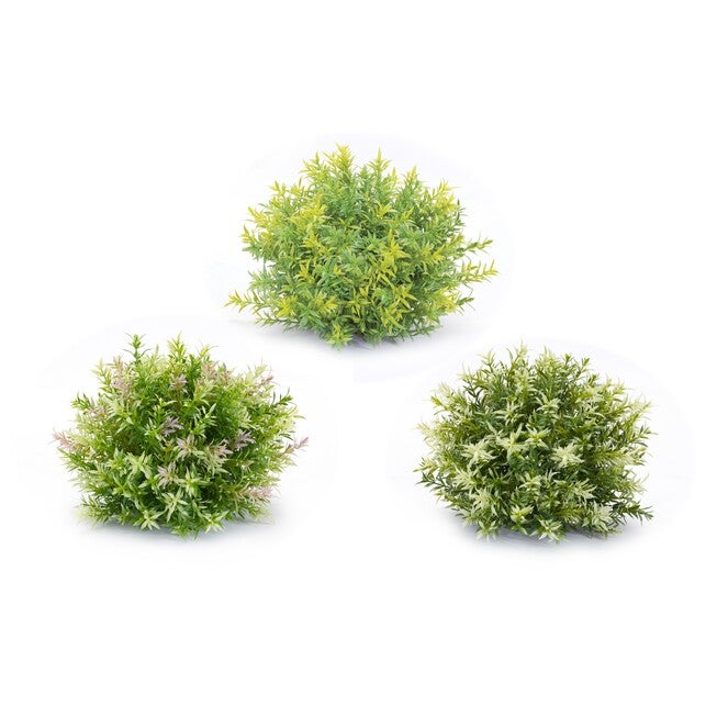 Half Orb (Set of 6) 10 inchesD x 8 inchesH Plastic, GREEN, alternate image number null