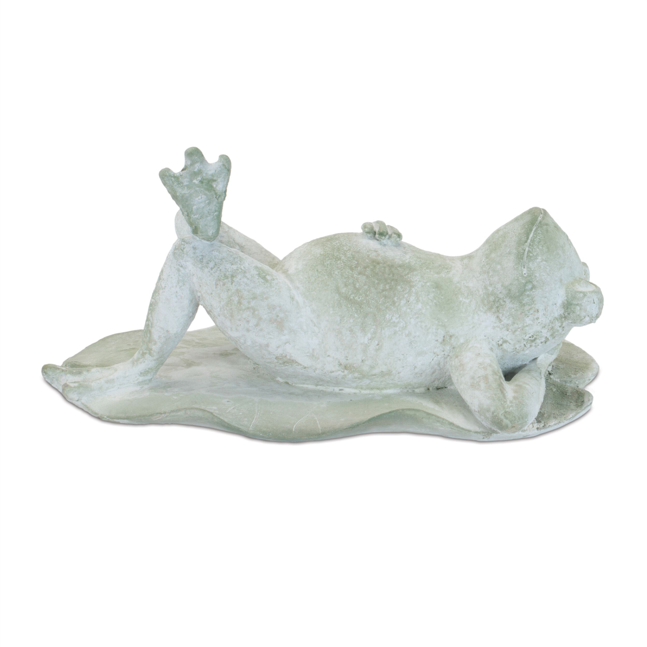 Laying Frog Figurine Set of 4, GREEN, alternate image number 2
