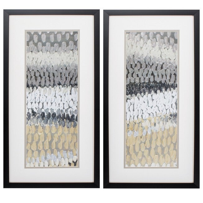 Raindrops Framed Wall Décor, Set Of 2, NEUTRAL, hi-res image number 0