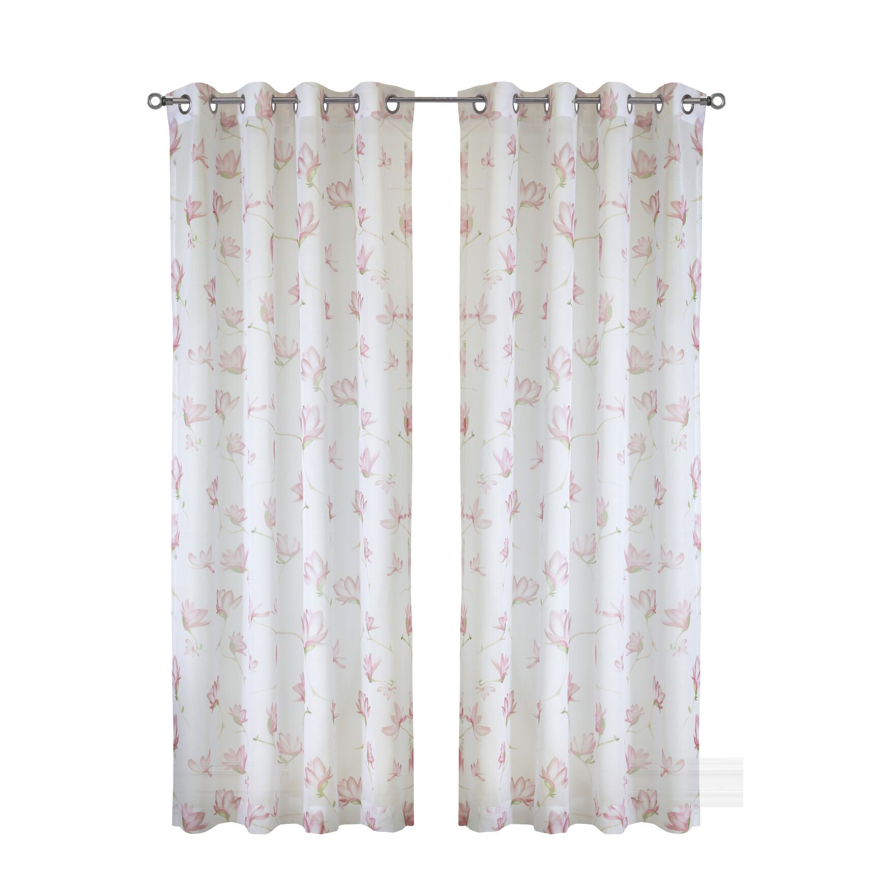 Magnolia Light Filtering Grommet Curtain Panel, , on-hover image number 1