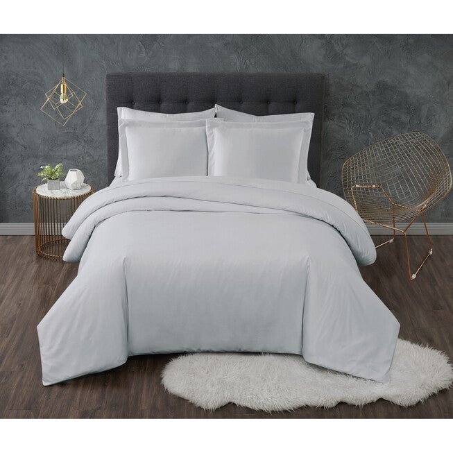 Antimicrobial 3 Piece Duvet Set, GREY, hi-res image number null