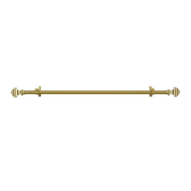 Albaware Alba Curtain Rod — Metal Rod with Deluxe PVC Finials | King Size