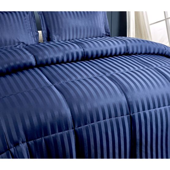 Kathy Ireland 3-Pc Reversible Down Alternative Comforter, Navy Beding, , on-hover image number null