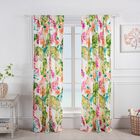 Tropics Window Curtain Panel Pair, CORAL, hi-res image number null