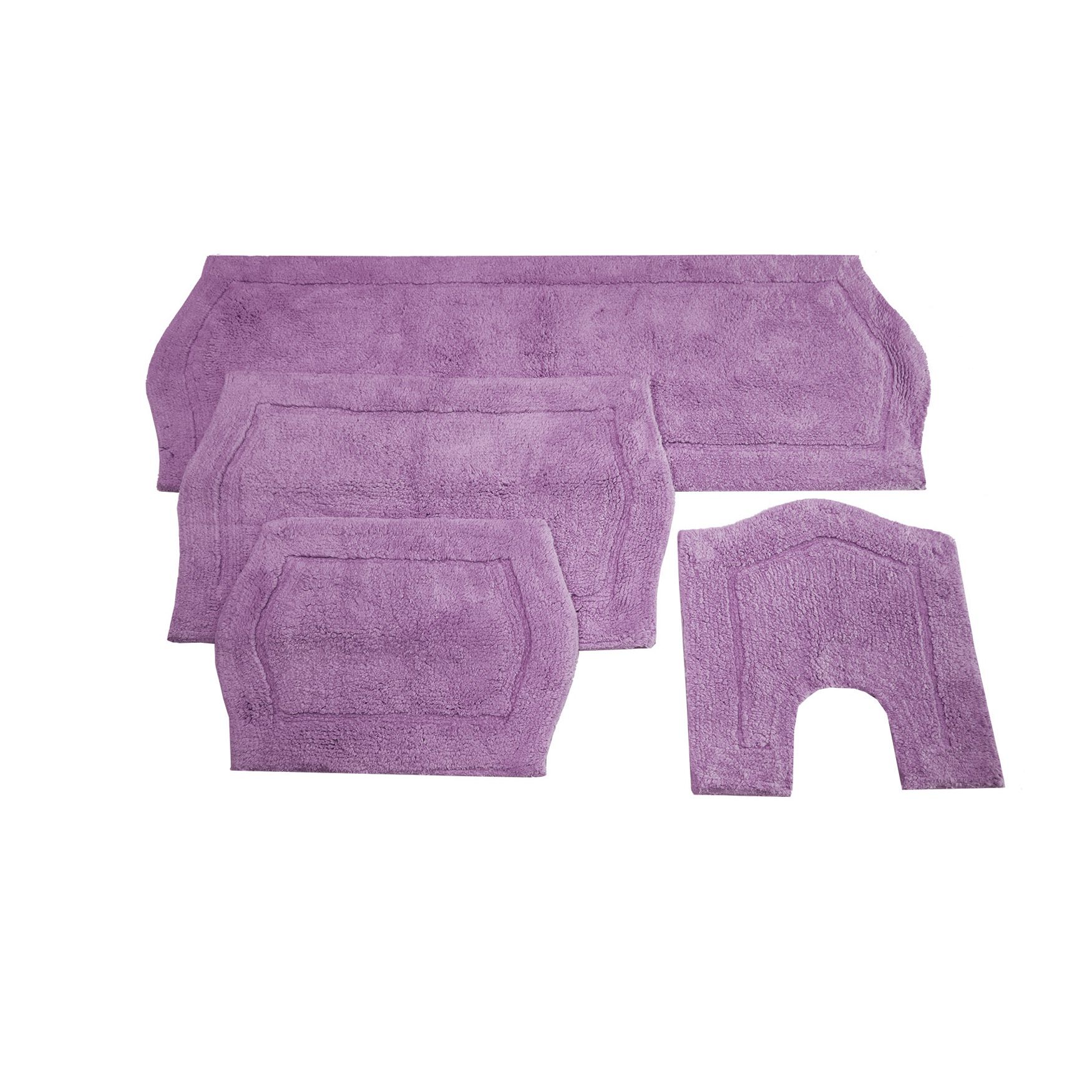 Waterford 4-Pc. Bath Rug Set Blue, LAVENDER, hi-res image number 0