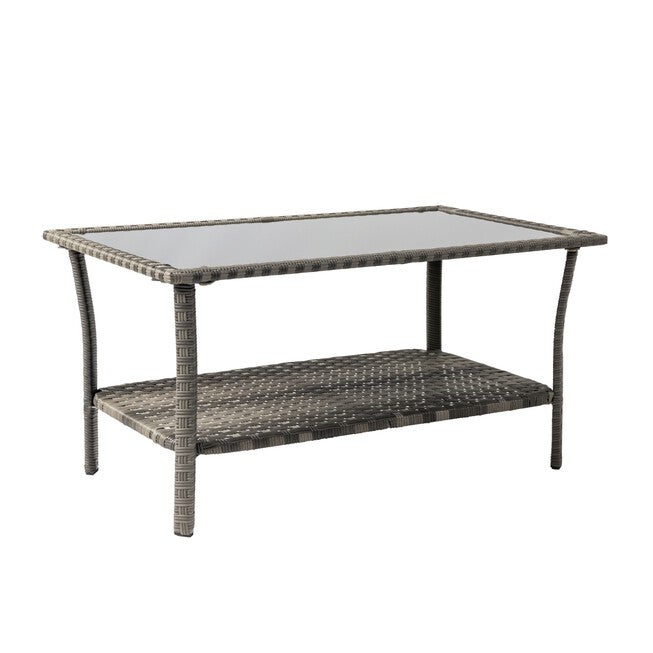 Jareth Wicker Patio Set in Gray, , alternate image number null