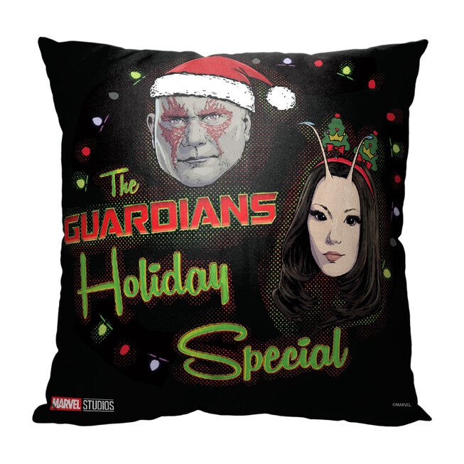 Marvel Gotg Holidayholiday Special 18X18 Printed Throw Pillow, O, hi-res image number null