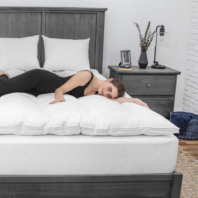 SensorPEDIC MemoryLOFT Classic 2.5-Inch Memory Foam and Fiber Mattress Topper, , alternate image number 6