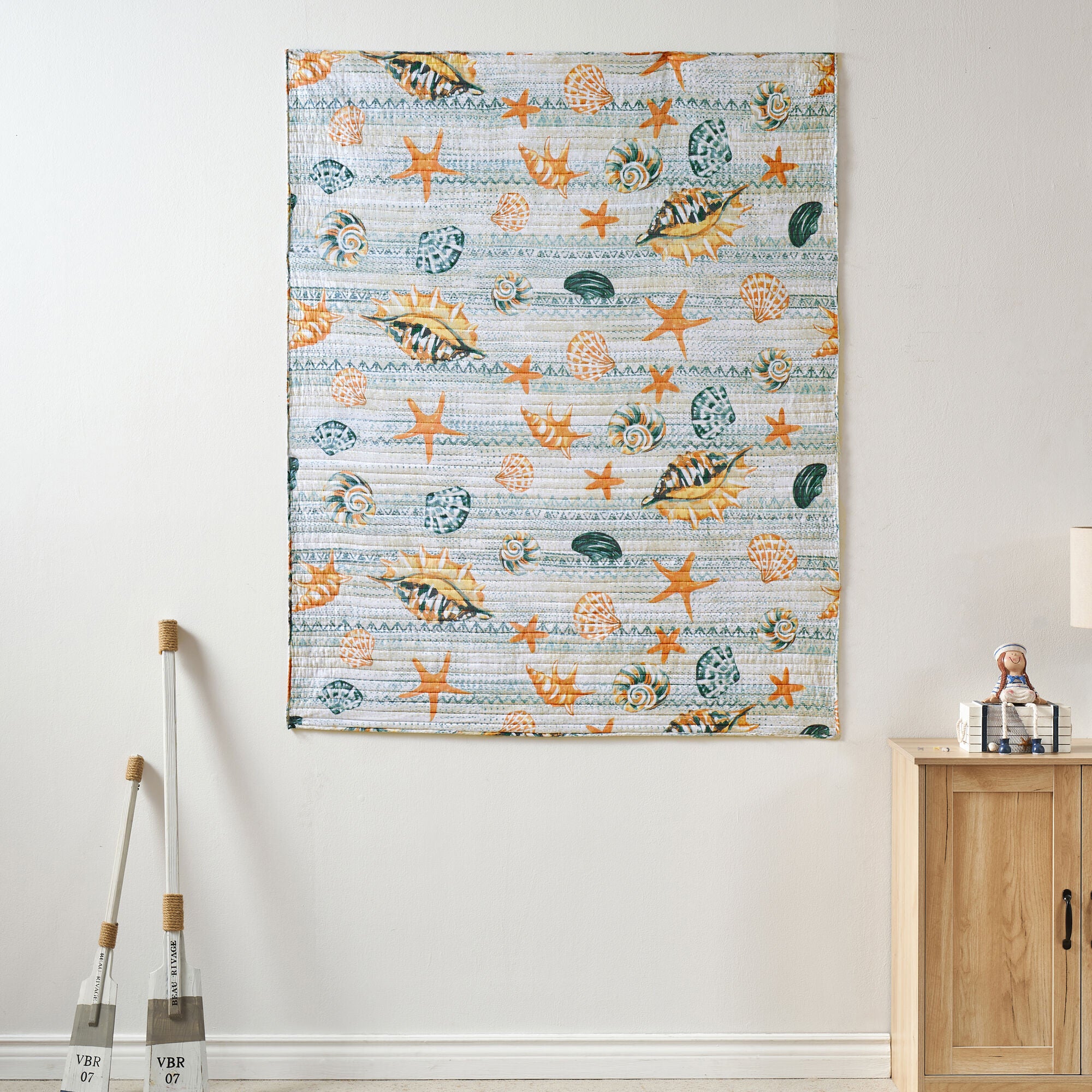 Kona Coastal Quilted Throw Blanket, OCEAN, on-hover image number 1