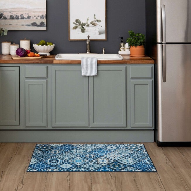 Moroccan Tile Kitchen Rug, , alternate image number null