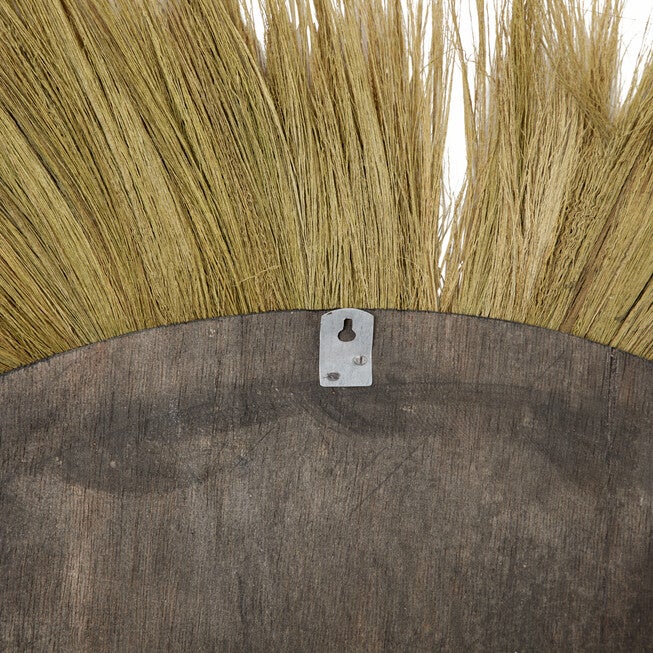 Brown Boho Style Sea Grass Wall Mirror, , alternate image number 2