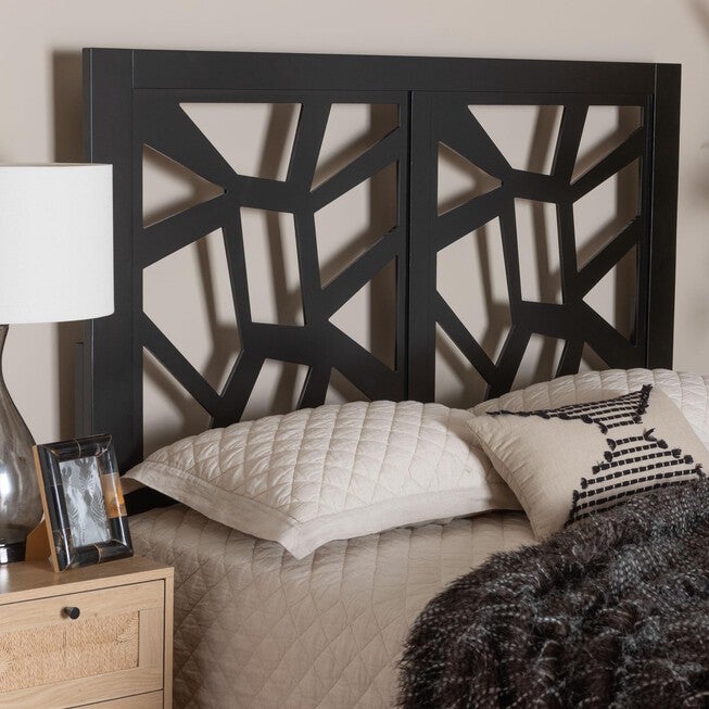 Accorsa Modern Dark Brown Finished Wood Queen Size Headboard, ESPRESSO BROWN, hi-res image number null