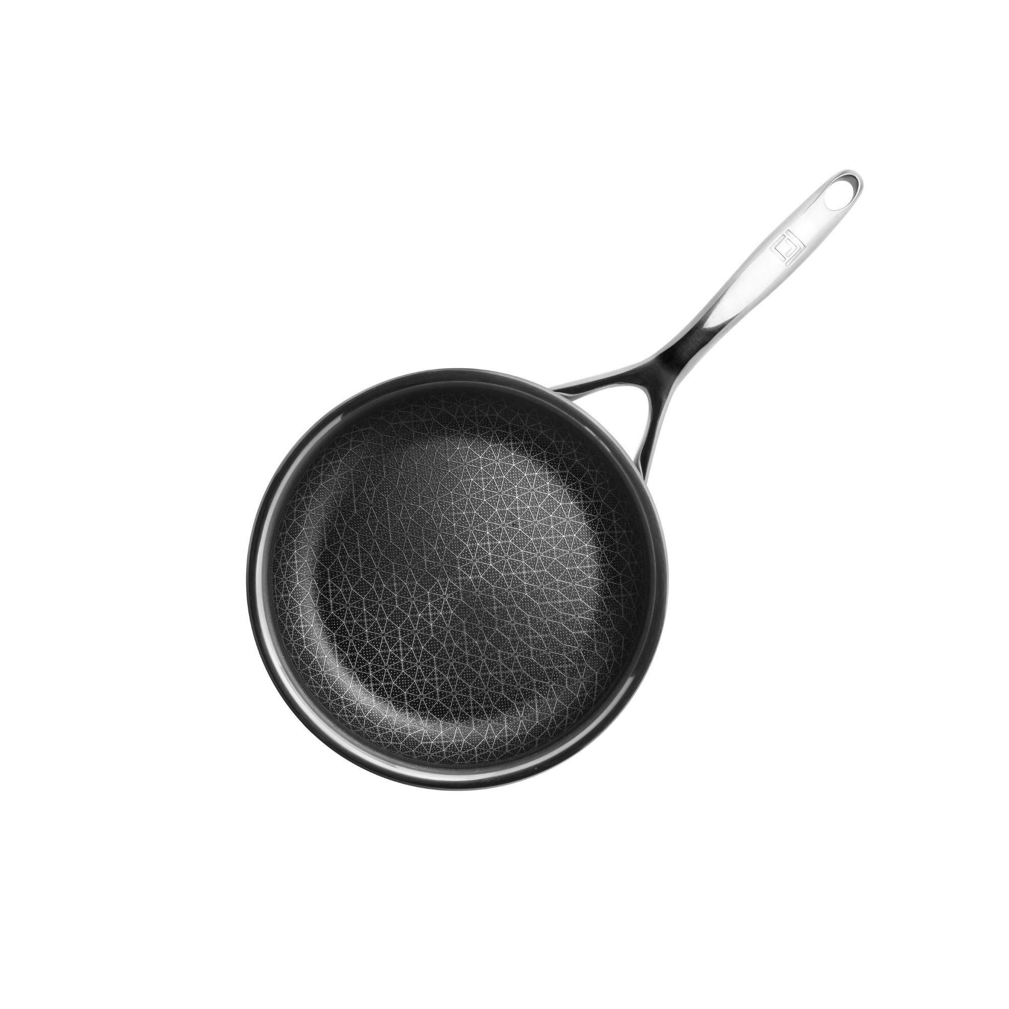 LIVWELL DiamondClad&trade; 8 inches Hybrid Nonstick Stainless Steel Frying Pan, Dishwasher Safe, PFOA-free &ndash; Silver/Black, SILVER, alternate image number 2