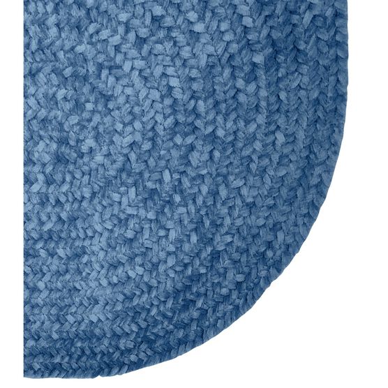 Better Trends Chenille Solid Braid Collection Reversible Indoor Area Utility Rug in Vibrant Colors, Oval, , alternate image number null