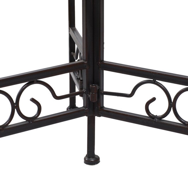 Set Of 3 Brown Metal Traditional Plantstand, , alternate image number 4