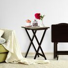 5pcs Tray Table Set-Espresso, , alternate image number null