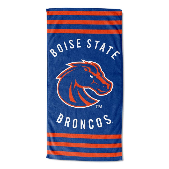 Boise State Stripes Beach Towel, MULTI, hi-res image number 0