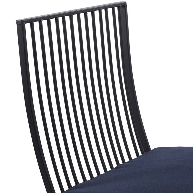 Set Of 3 Black Metal Eclectic Outdoor Seating Set, , alternate image number 4