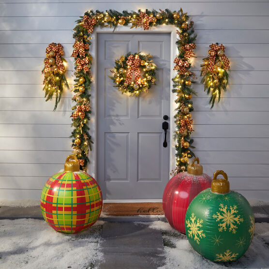 20" Pre-Lit Noelle Wreath, , on-hover image number null