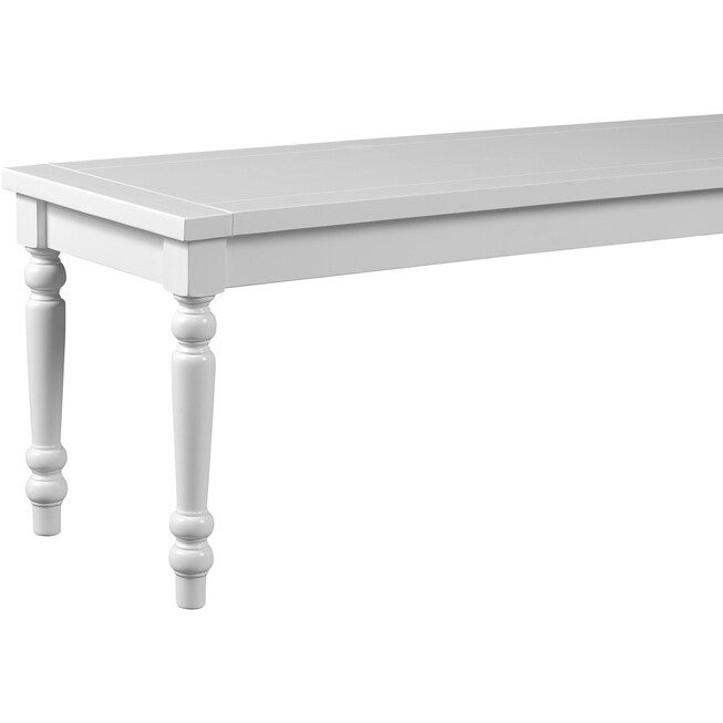 Philippe Dining Bench, White, WHITE, alternate image number null