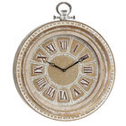 Beige Vintage Metal Wall Clock, BEIGE, hi-res image number null
