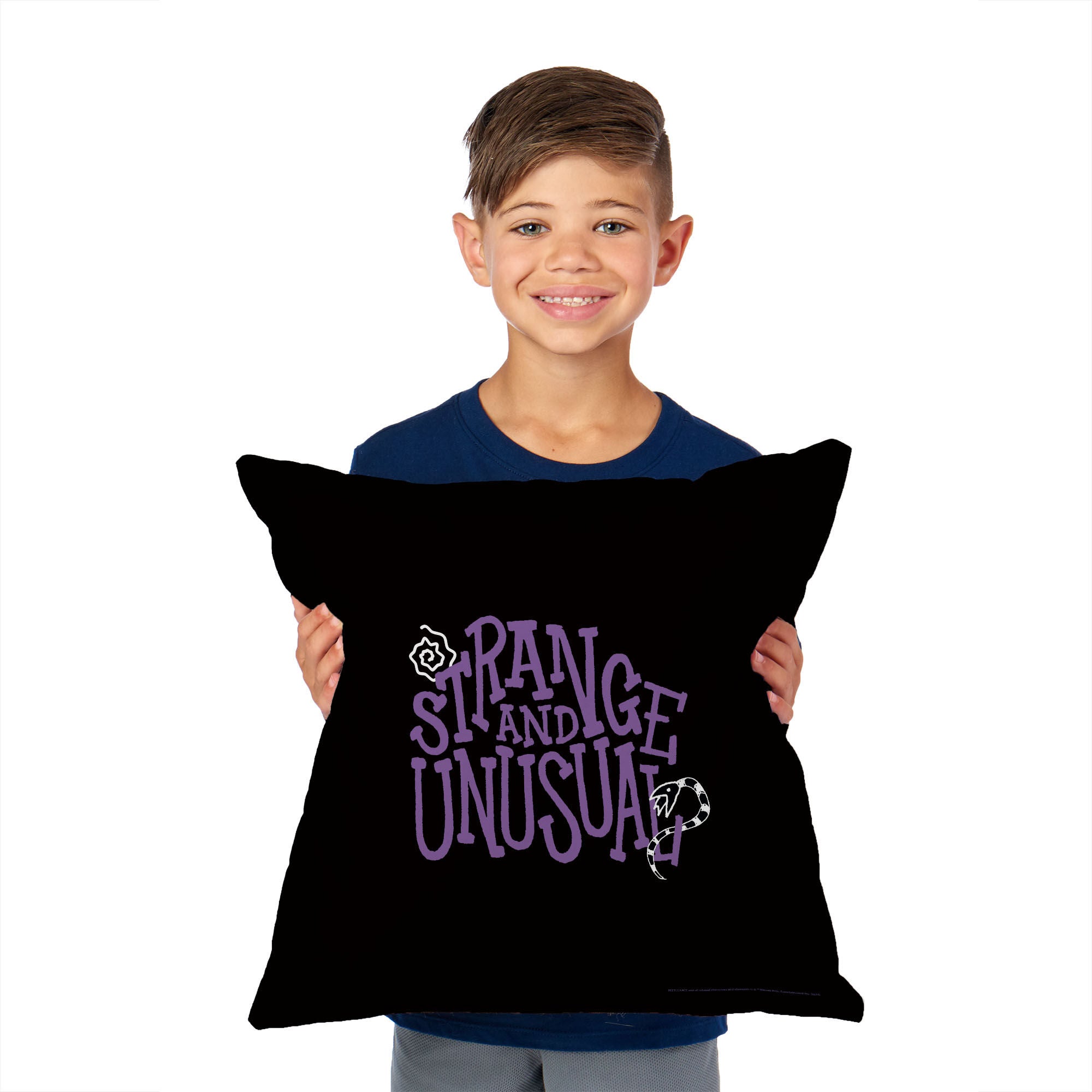 Warner Bros. Beetlejuice Strange And Unusual Throw Pillow 18X18 Inches, BLACK, on-hover image number 1