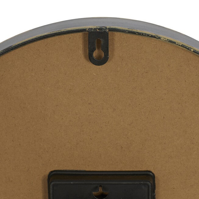 Black Metal Farmhouse Wall Clock, , on-hover image number 1