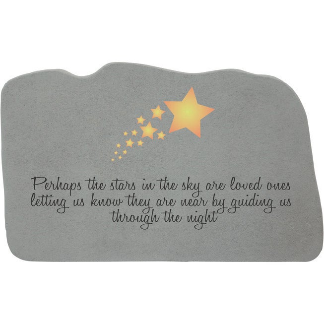 Perhaps The Stars Garden Memorial Accent Stone, GREY, hi-res image number null