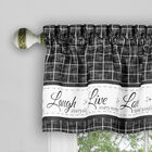 Live, Love, Laugh Window Curtain Tier Pair and Valance Set - 58x36, , alternate image number 4