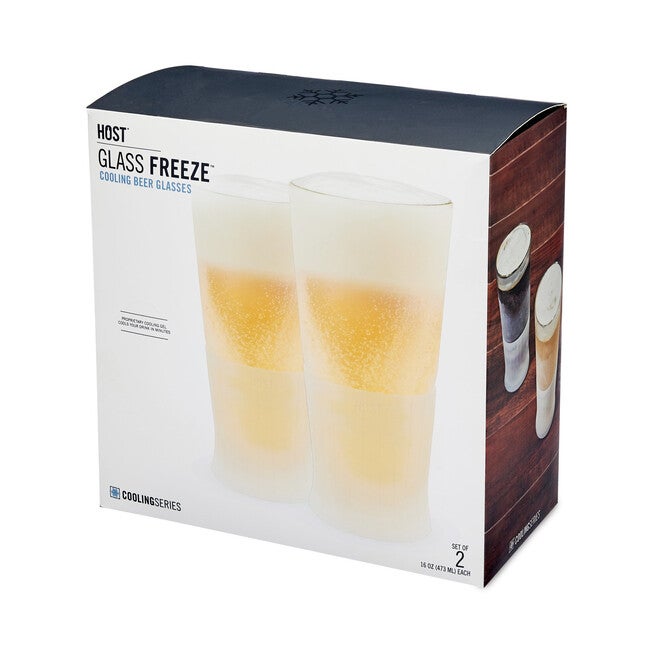 Glass Freeze Beer Glass (Set Of Two) By, , alternate image number null