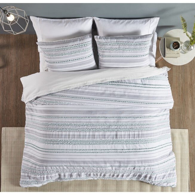 Diana Stripe Collection 100% Cotton Comforter Set, , on-hover image number null