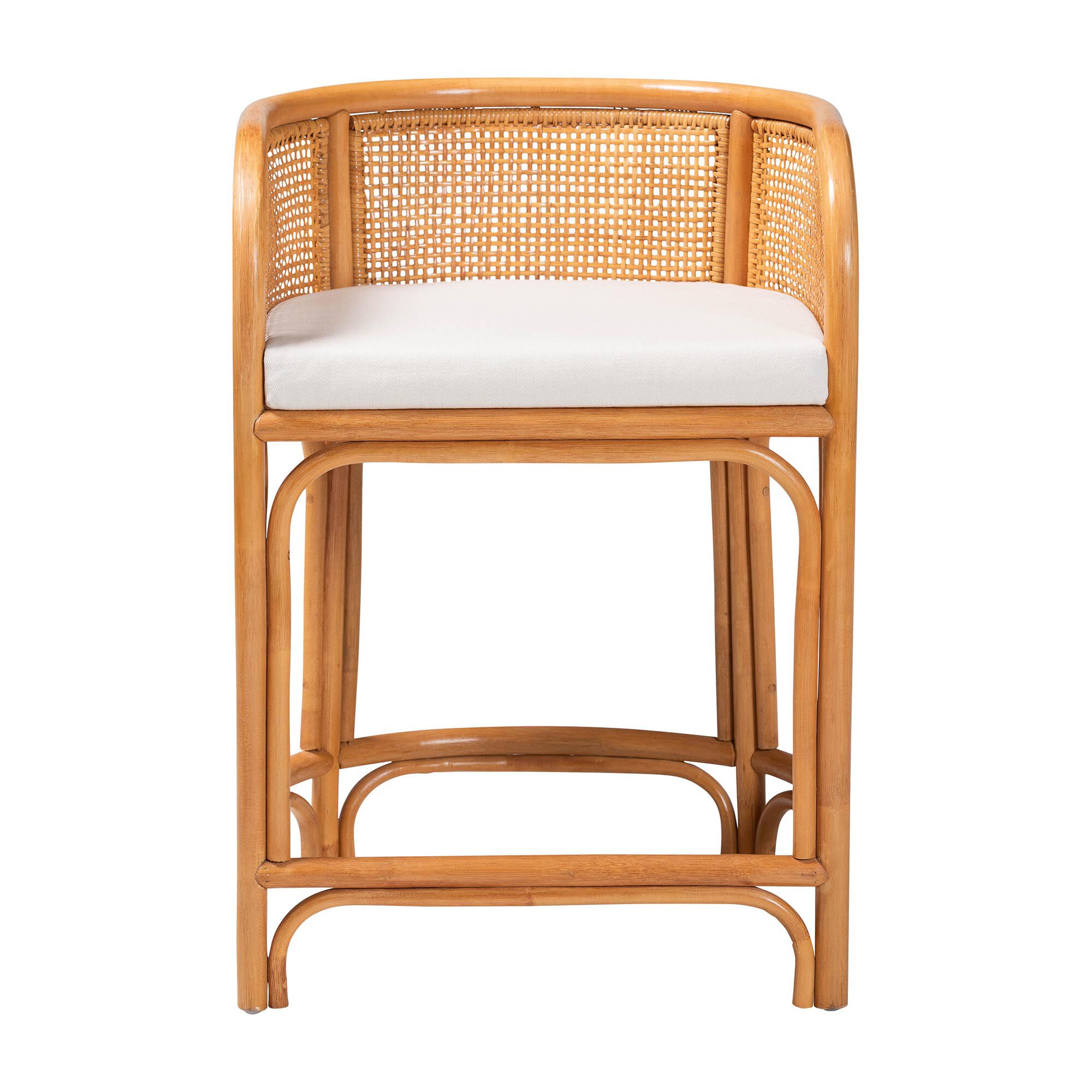 Ania Natural Rattan Counter Stool, LIGHT HONEY, alternate image number 2