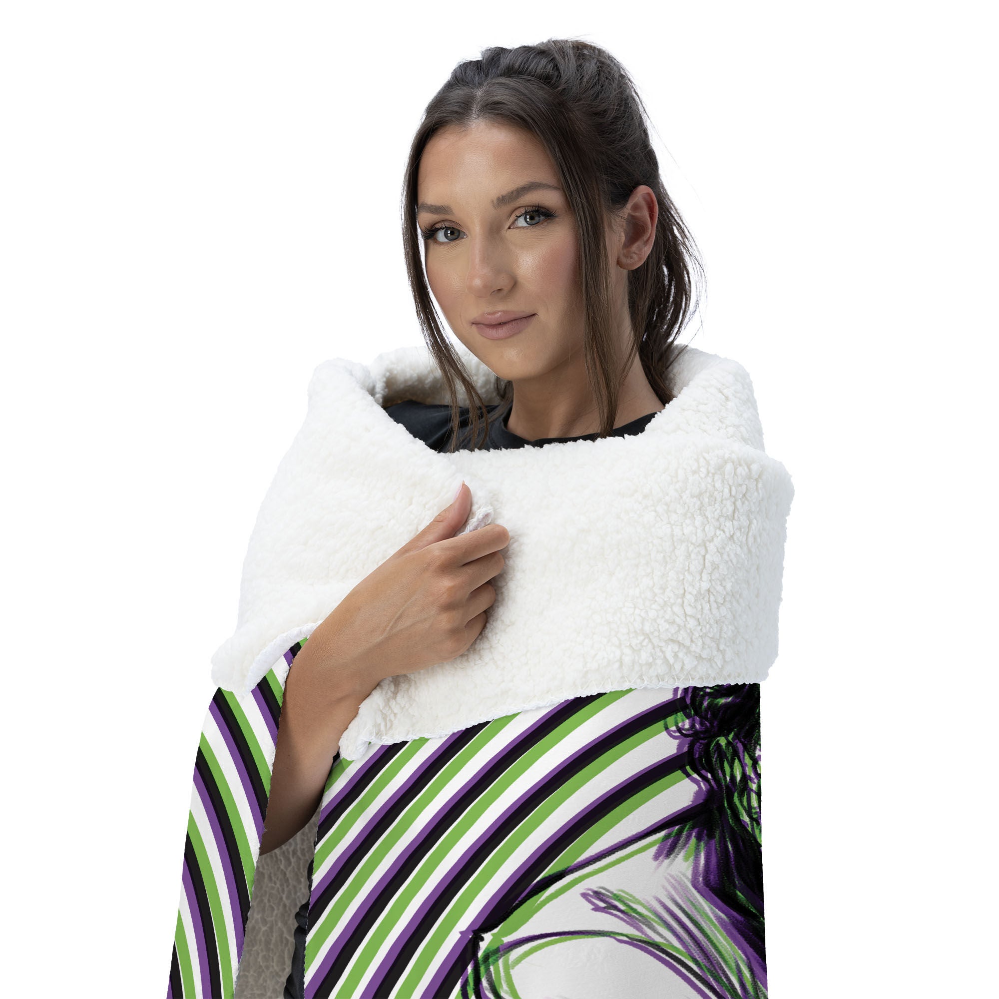 Warner Bros. DC Laughing Man Silk Touch Sherpa Throw Blanket 50x60 Inches, LAUGHING MAN, alternate image number 2