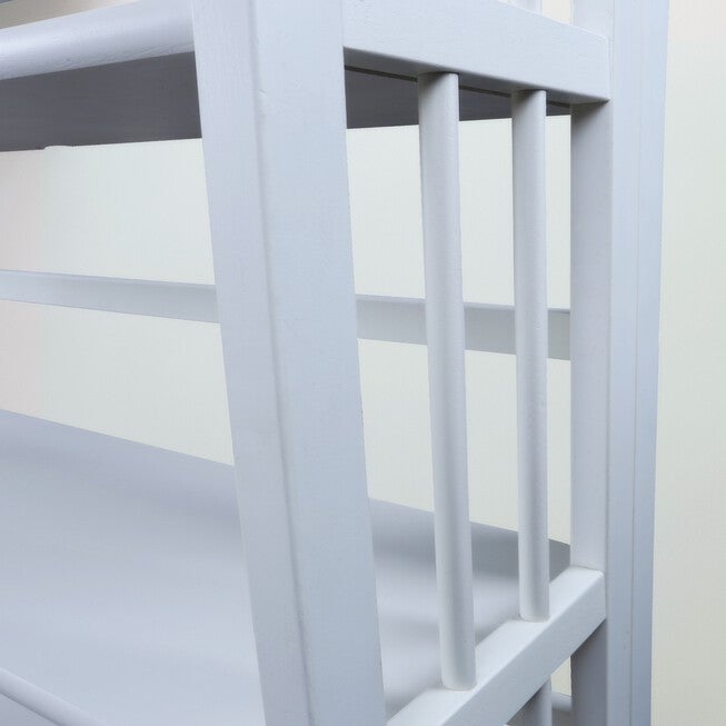 3-Shelf Folding Stackable Bookcase 27.5 inches Wide-White, , alternate image number null