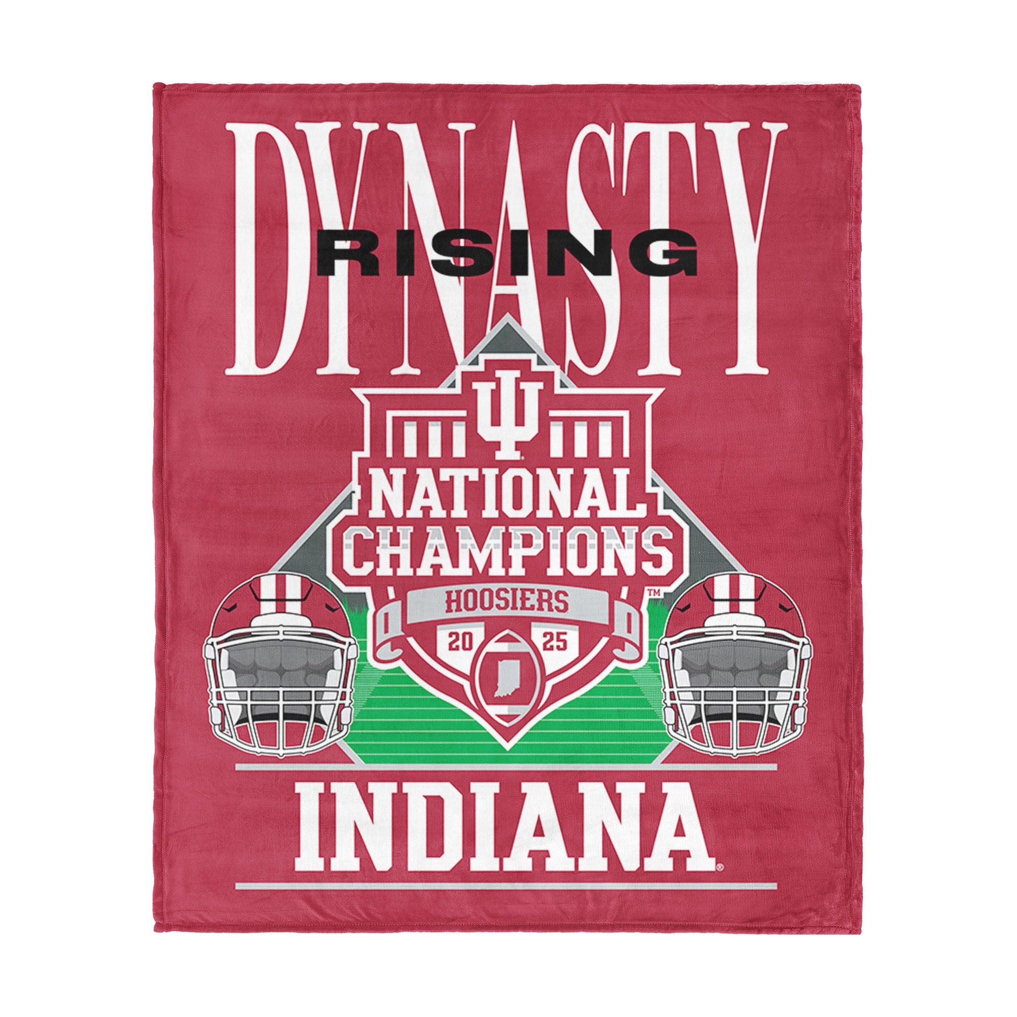 2025 NCAA Silk Touch Throw Blanket 46x60 inches, INDIANA UNIVESITY, hi-res image number 0