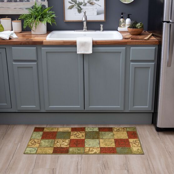 Floral Tile Multi 1' 8" X 3' 9", , alternate image number null