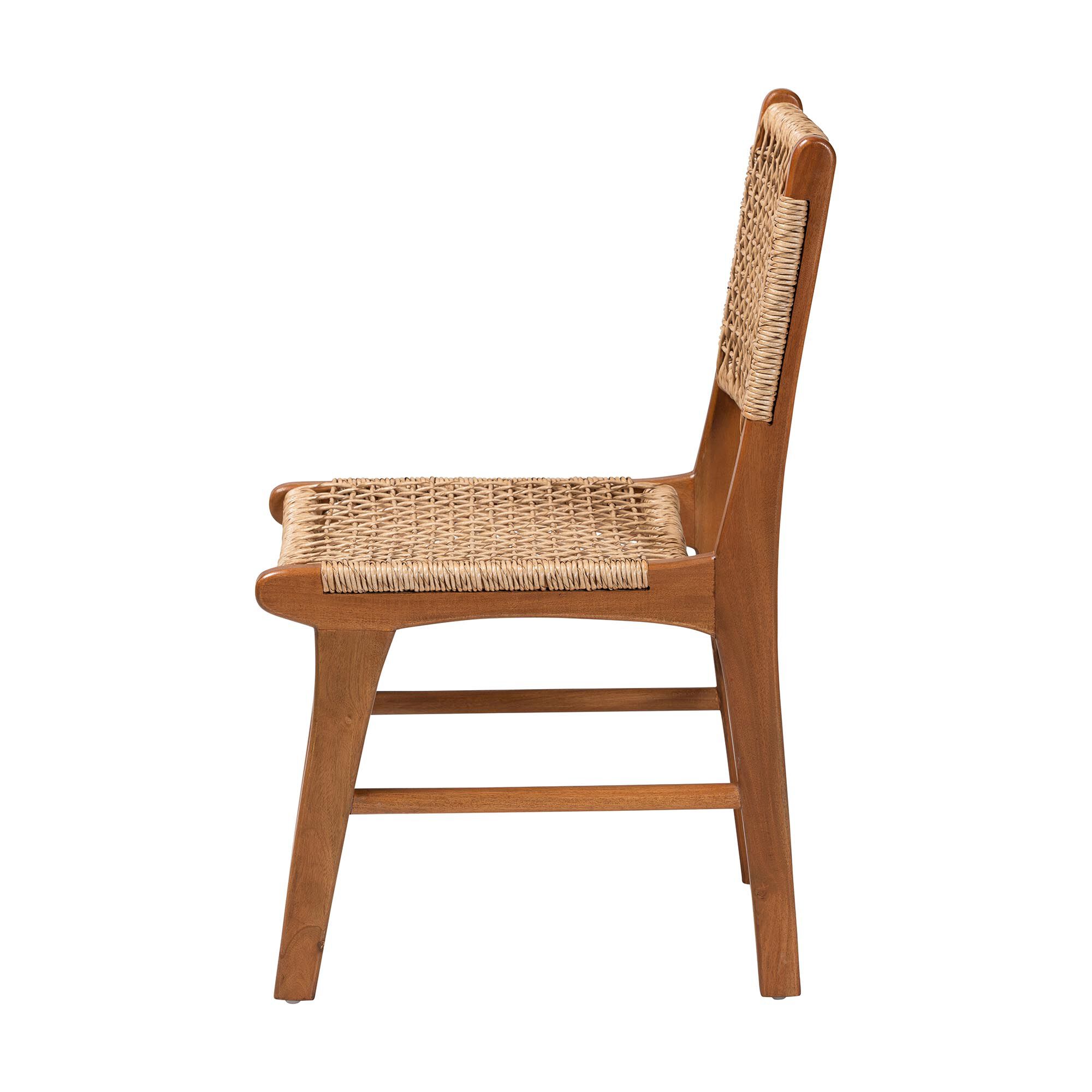 Ariba Viro Fiber Dining Chair, CARAMEL BROWN, alternate image number 3