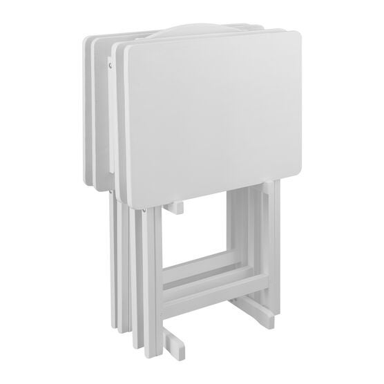 5pcs Tray Table Set - White, , alternate image number null