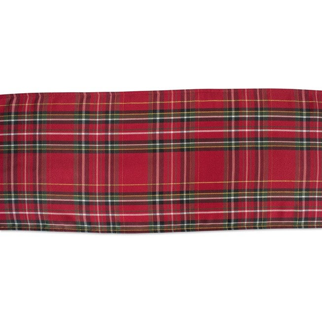 Holiday Metallic Plaid Table Runner 14x72, , alternate image number 2