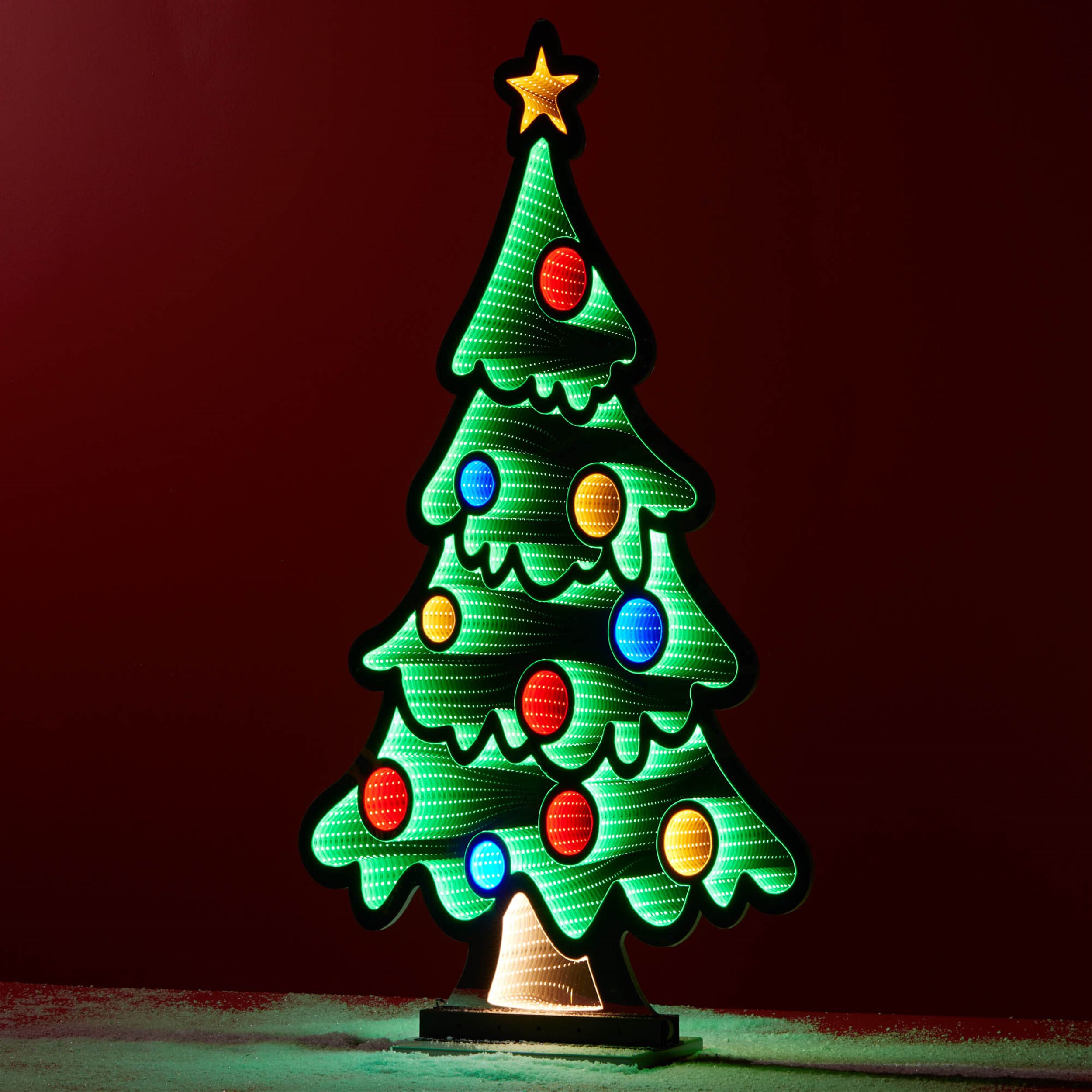 Tree w/Ornament Ekkolight 47 inchesH, GREEN, alternate image number 2