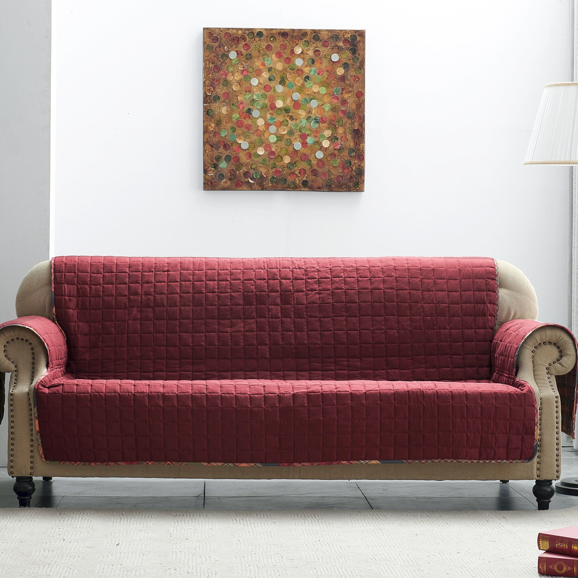 Gold Rush Arm Chair Quilted Furniture Protector, MULTI, on-hover image number 1