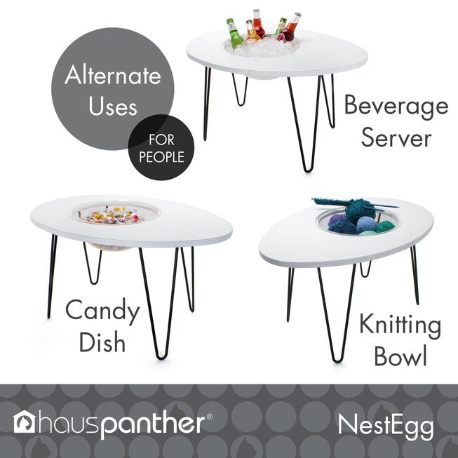 Hauspanther NestEgg - Raised Cat Bed & Side Table, , alternate image number null