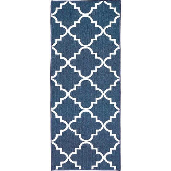 Fancy Trellis Navy 2' X 5', NAVY, hi-res image number null