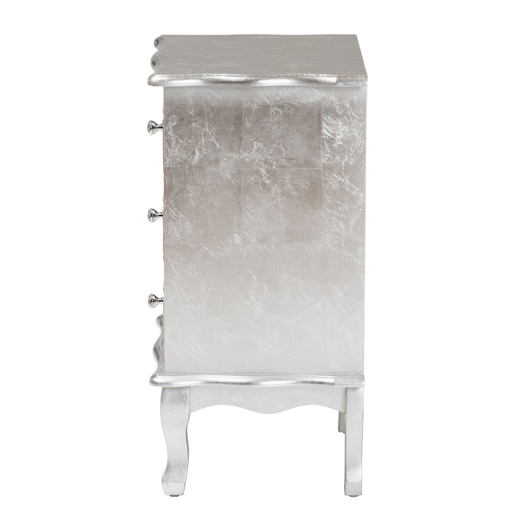 Newton Classic And Traditional Gold Finished Wood 3-Drawer Nightstand, , alternate image number 3