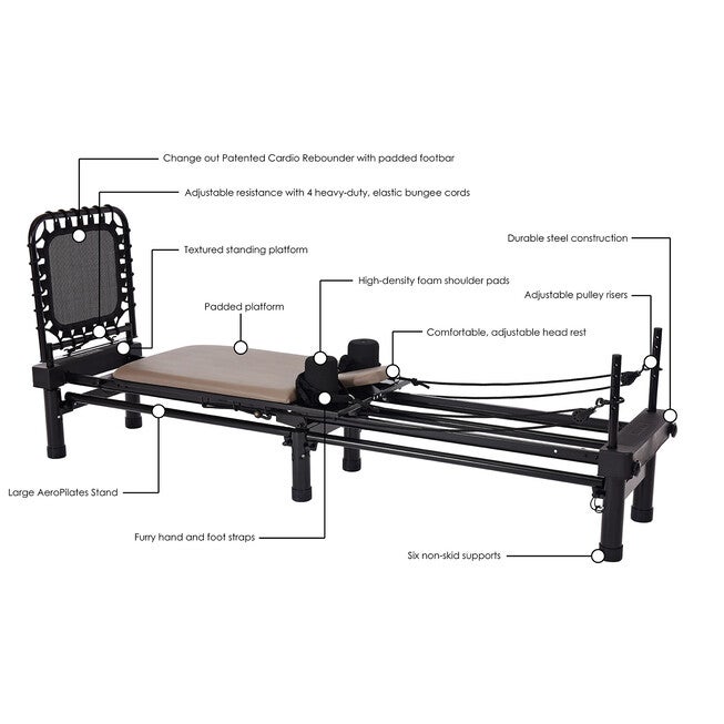 Aeropilates Reformer 651 Home Fitness Equipment, , alternate image number null