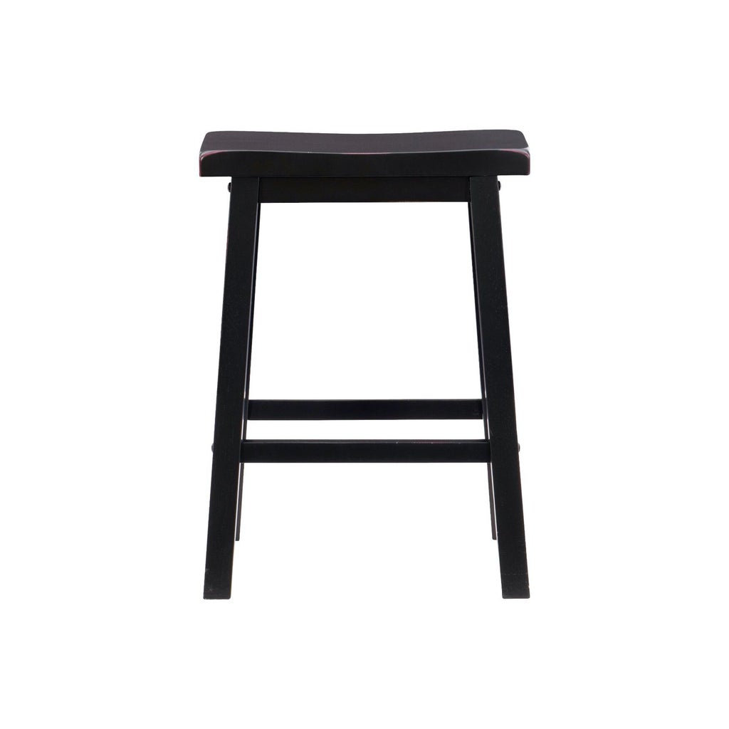 Black counter stool with square seat