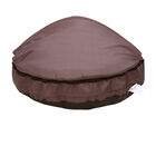 Happycare Tex Durable Oxford to Sherpa Pet Cave and Round Pet Bed, 25", with Removable top and Insert, Coffee, , alternate image number null