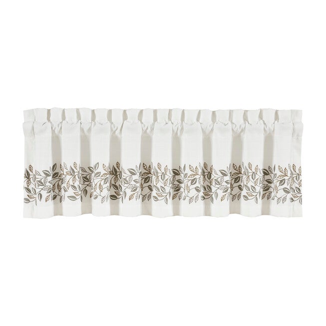 Laurel Window Straight Valance, WHITE, alternate image number null