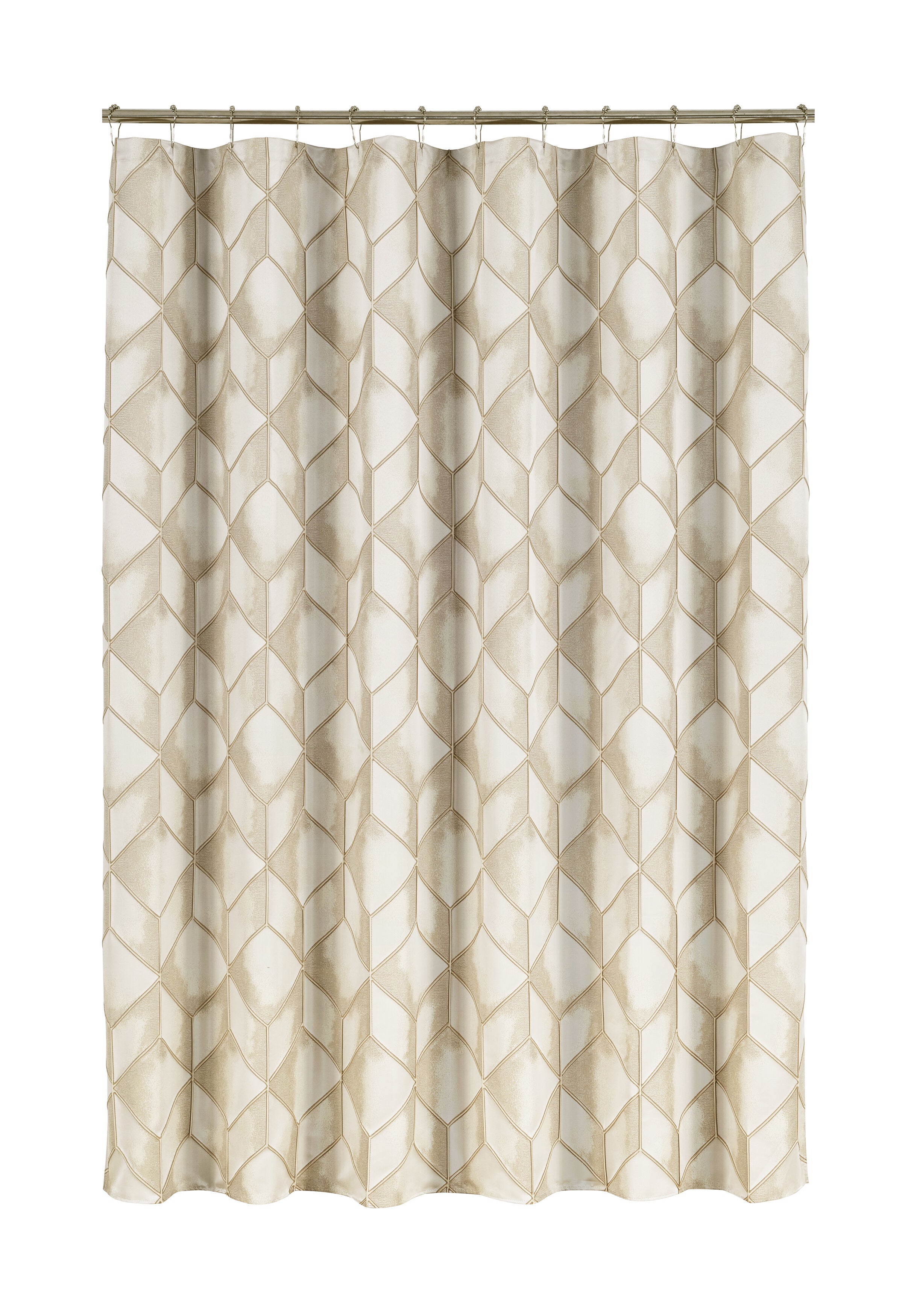 HORIZONS SHOWER CURTAIN, IVORY, alternate image number 1